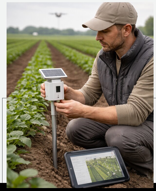 IoT мониторинг сельскохозяйственных полей и контроля в Кропоткине