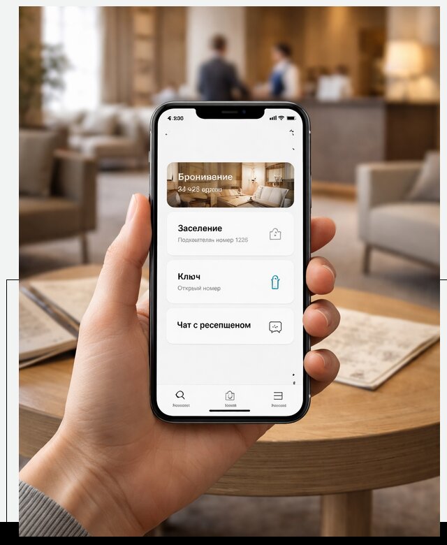 Мобильное приложение для гостей отеля в Кропоткине, управление сервисом